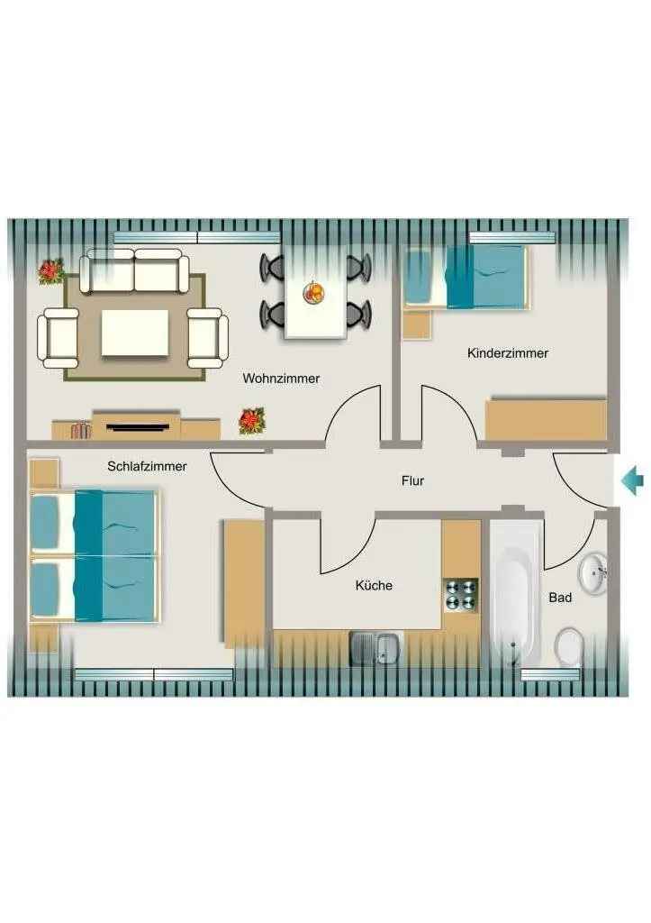 3-Familienhaus mit Garten -  Heizkosten ca 1 Euro pro qm