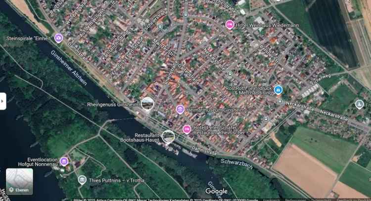 Grundstück kaufen in Ginsheim mit großem Potenzial für Einfamilienhaus