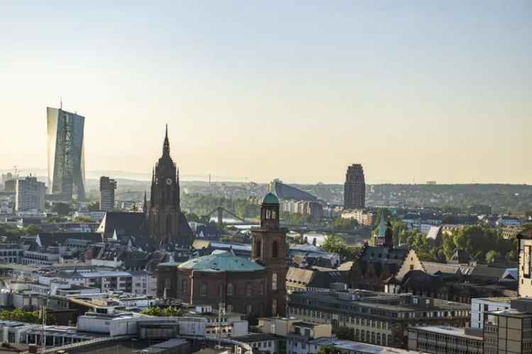 Frankfurt Wohnung 2 Zimmer Loggia Mainblick FOUR