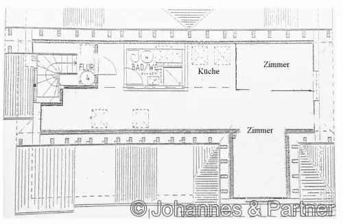 Miete Dachgeschosswohnung Weißen Hirsch mit Garten und Terrasse