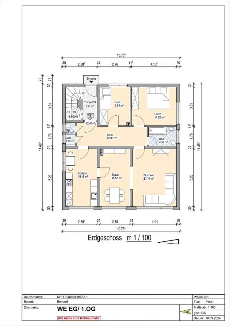 Vermietung 4 Zimmer Wohnung in zentraler Lage von Bendorf