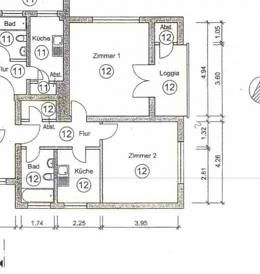 3 Zimmer Wohnung Köln Sülz mit Balkon und Garten Hund erlaubt