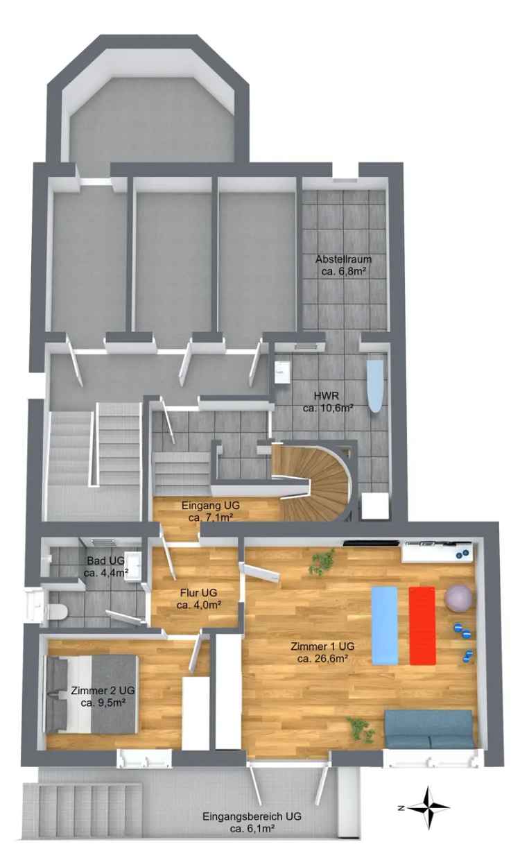 Erstbezug luxuriös kernsanierter Erdgeschosswohnung in Jugendstilvilla