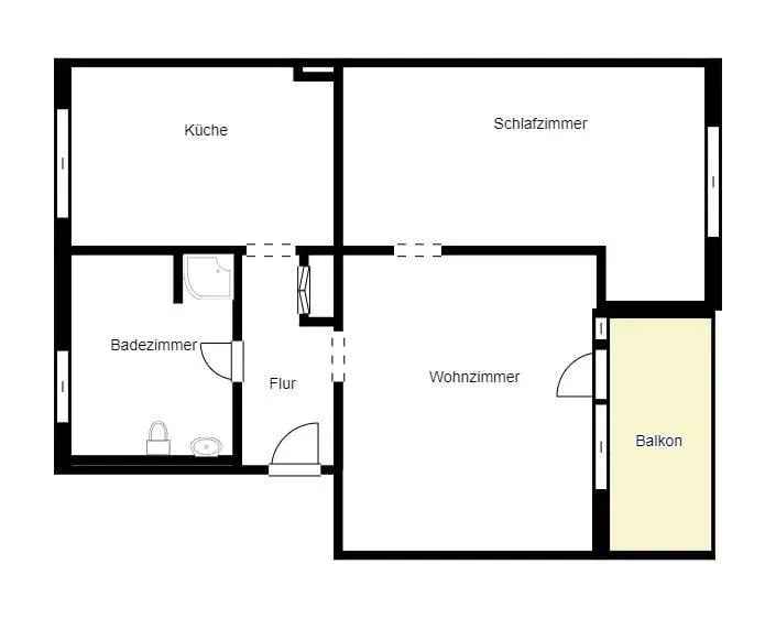 Demnächst frei! 2-Zimmer-Wohnung in Dortmund Körne