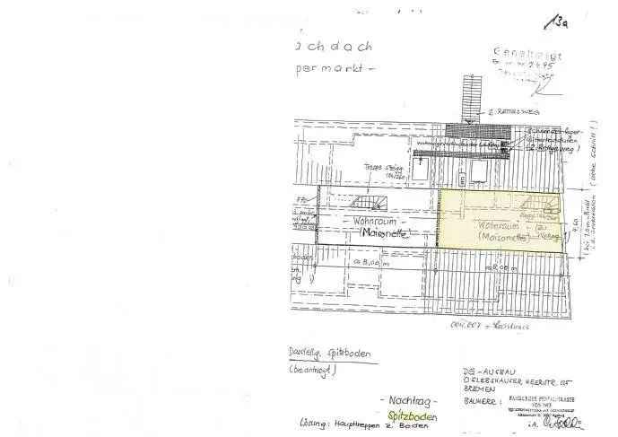 Maisonette-Wohnung mit drei Zimmern frisch renoviert