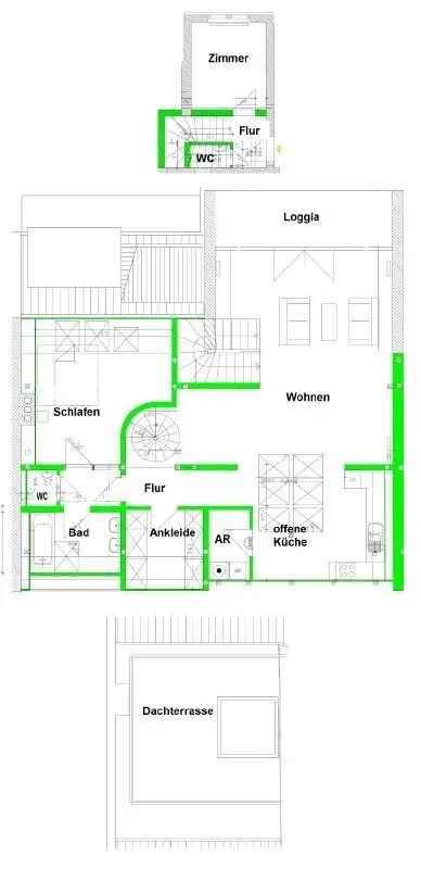 www.r-o.de +++ Mit Dachterrasse und Loggia – Stilvoll Wohnen in der Nähe der Dresdner Heide