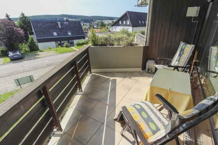 Panoramaaussicht: Gepflegte EG-Whg. mit Balkon, Stellplatz und Spa-Bereich