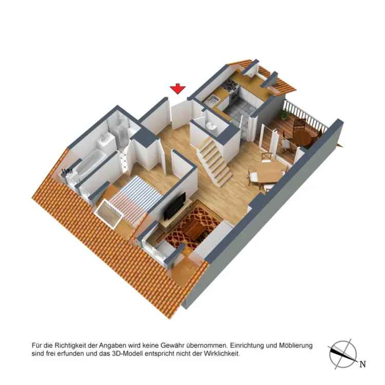 +++ Fernblick bis zum Fernsehturm – DG-Maisonette mit Studio und West-Terrasse – 2 Bäder & Parkett – Aufzug – inkl. E…