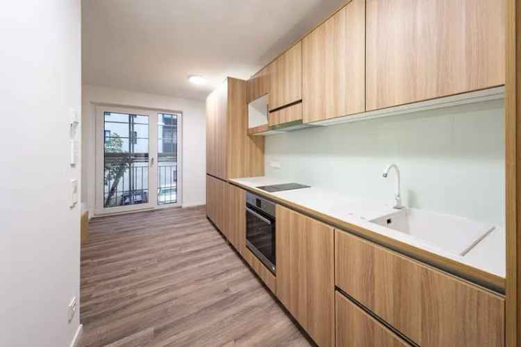 Neubau 2023 – Möbliertes 1 Zimmer-Apartment mit Einbauküche und Balkon – Typ I – Innenhof
