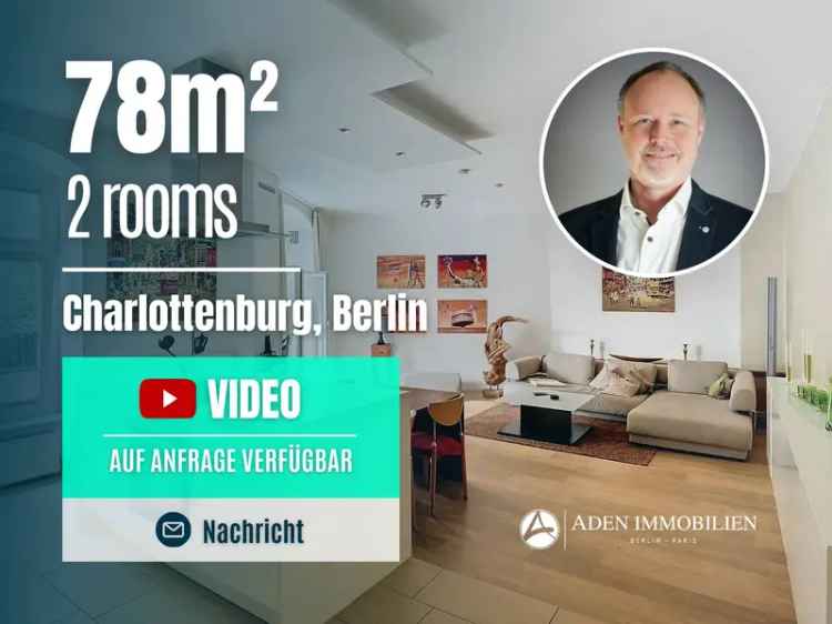 PROVISIONSFREI ! Bezugsfreie EG-Wohnung mit Hotel-Feeling in TOP-Lage Berlin-Charlottenburg !