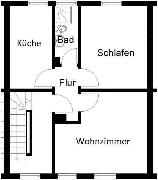 2-Raum Dachgeschosswohnung frei!