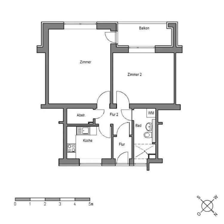 Ihre neue Wohnung – 2-Zimmer mit Duschbad und Balkon – Wohnberechtigungsschein  – „Freie Scholle eG“