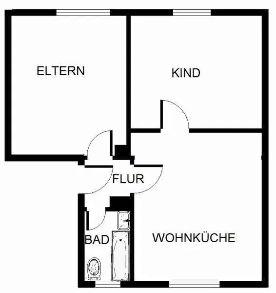 Singlewohnung in ruhiger Lage  Renoviert