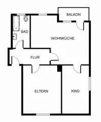 Wohnung (70.0 m²) zur Miete in Essen (Erasmusstraße 4, 45279 Essen, Germany)