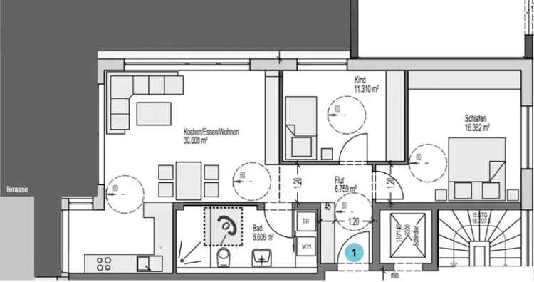 Luxuriöse Wohnung im Südpark von München