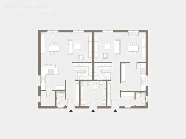 Doppelhaushälfte 262m² 8 Zimmer KFW55 Luft-Wasser-Wärmepumpe