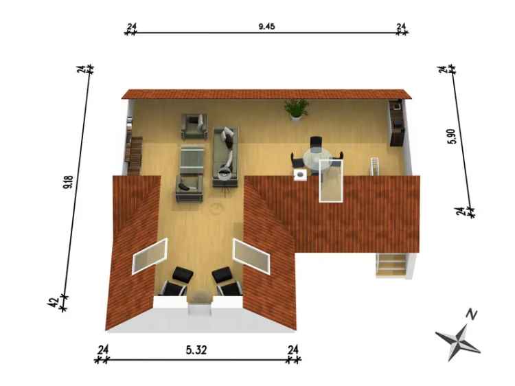 2 5 Zimmer Maisonette Wohnung Erstbezug Kamin Balkon PKW Stellplatz