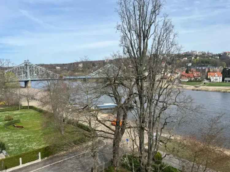 Kauf 3 Zimmer Maisonette Wohnung in Dresden mit Blick zur Elbe und Balkon