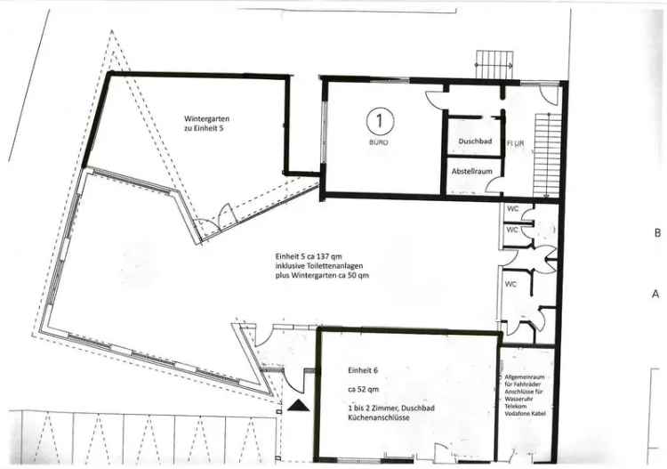 Flexible Gewerbefläche mit Wintergarten – ideal für Büro, Praxis oder Kanzlei