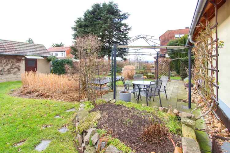 Haus am Elbhang Oberpoyritz mit Garten und Elbblick