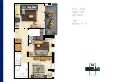 Wohnung (70.0 m²) zur Miete in Frankfurt am Main (Leerbachstraße 7, 60322 Frankfurt, Germany)