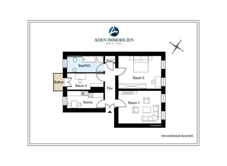 *PROVISIONSFREI* VERMIETETE Wohnung zur KAPITALANLAGE : TOP-Lage in Mitte