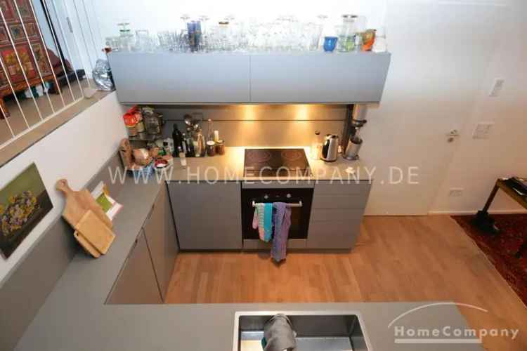 2 Zimmer Wohnung Kreuzberg 90m² Balkon Modern Möbliert