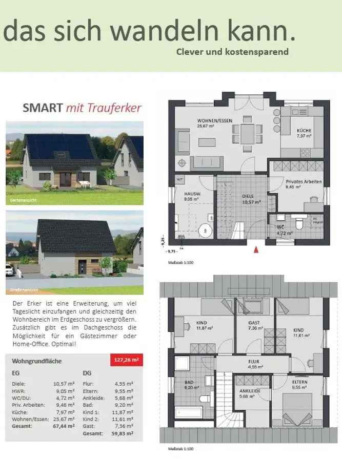 Einfamilienhaus Essen Frillendorf SMART Modell FAVORIT Massivhaus