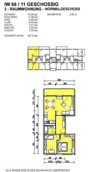 Mieten 3 Zimmer Wohnung teilsaniert Umzug gefällig