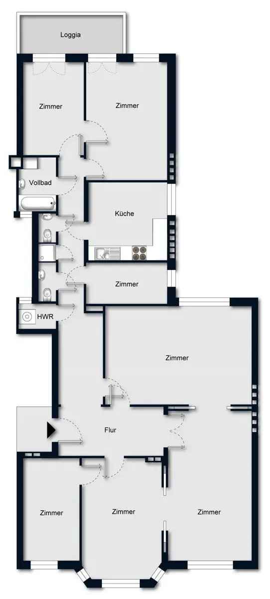 Jugendstil-Altbau Wohnung in Außenalsternähe als Kapitalanlage