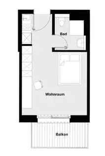 Wohnung (24.0 m²) zur Miete in Berlin (Marzahner Chaussee 199, 12681 Berlin, Germany) - immosurf.de