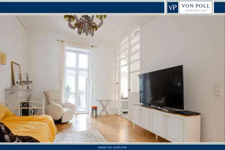 Stilaltbauwohnung Westend Nord Balkon Innenhof 2 Schlafzimmer