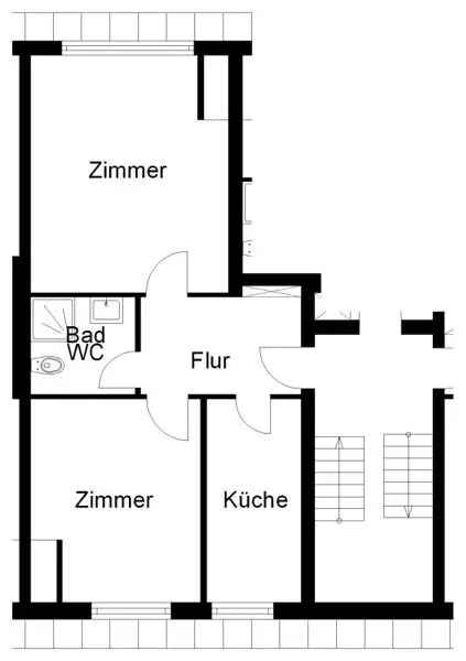 Gemütliche 2-Zimmer-Wohnung mit Ausblick!