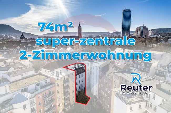 Reuter Immobilien Super zentrale 2-Zimmer-Dachgeschosswohnung - gemütlich & hell