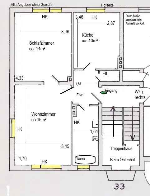 2-Zi-Wohnung in Top Zustand im Bremen-Gröpelingen