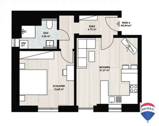 2-Zimmer Wohnung Mistelbach - Saniert und modern