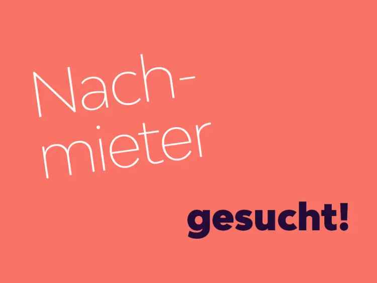 Wohnung mit tollem Ausblick sucht Nachmieter