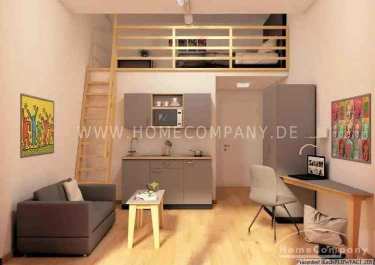 Full-Service-Studio mit Balkon im Neubau