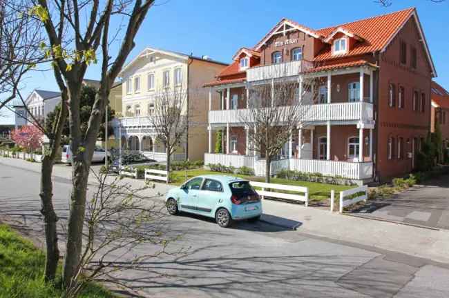 Mieten zwei Raum Wohnung in Strandnähe mit Gartenblick