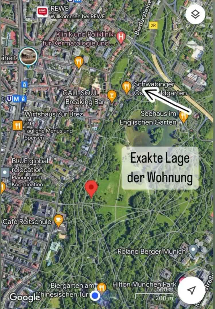 Elegante 2-Zimmer-Wohnung in Bestlage am Englischen Garten – ohne Käuferprovision
