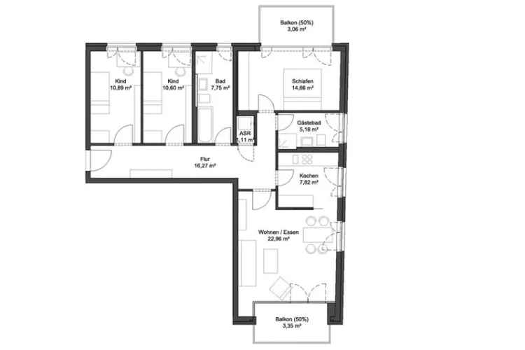 Mieten 2 Zimmer Wohnung in Dresden Pirnaische Vorstadt Neubau