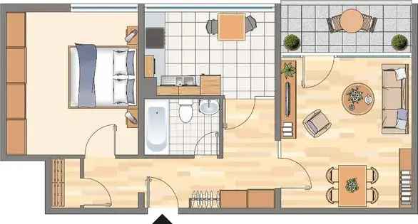 Wohnung (62.0 m²) zur Miete in Dortmund (Wilhelm-Schmidt-Straße 20, 44263 Dortmund, Germany)