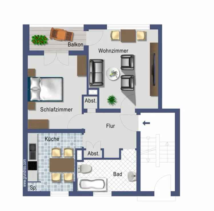 Kaufen 2 Zimmerwohnung in Frankfurt-Griesheim als Kapitalanlage