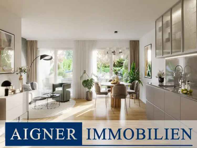 AIGNER – Energieeffizienz trifft auf Moderne: 2-Zi-Erdgeschoss-Neubauwohnung im Herzen Obersendlings