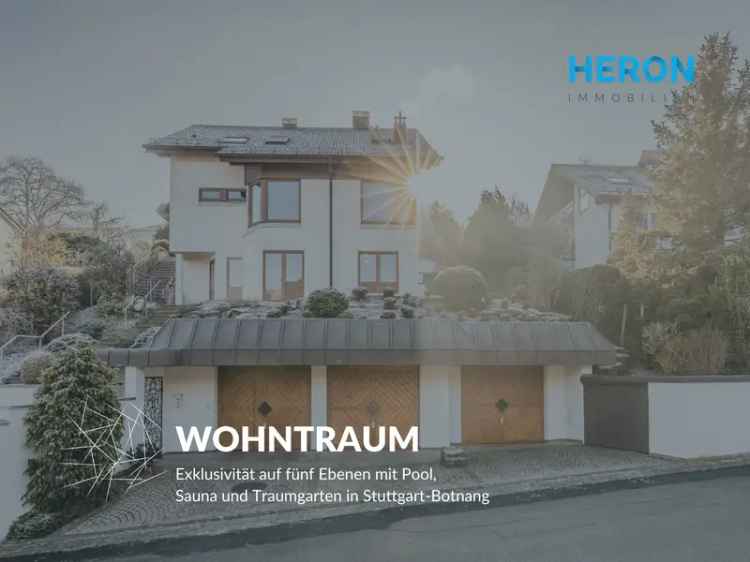 Exklusive einfamilienhaus kaufen in Stuttgart-Botnang mit Pool und Garten