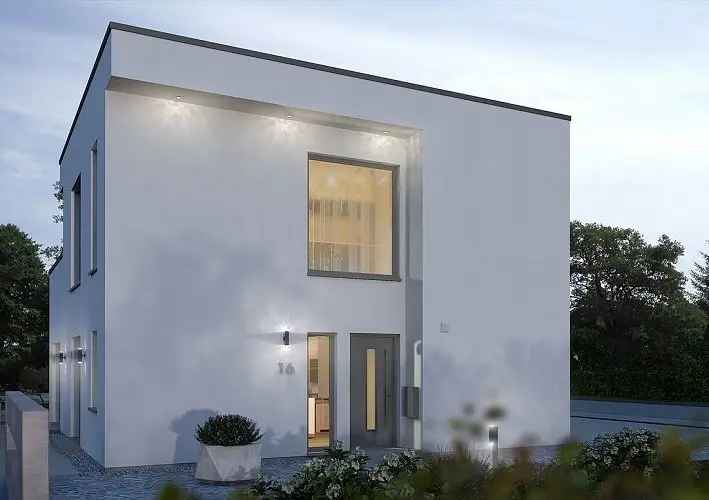 Haus mit Staffelgeschoss, frisch vom Architekten