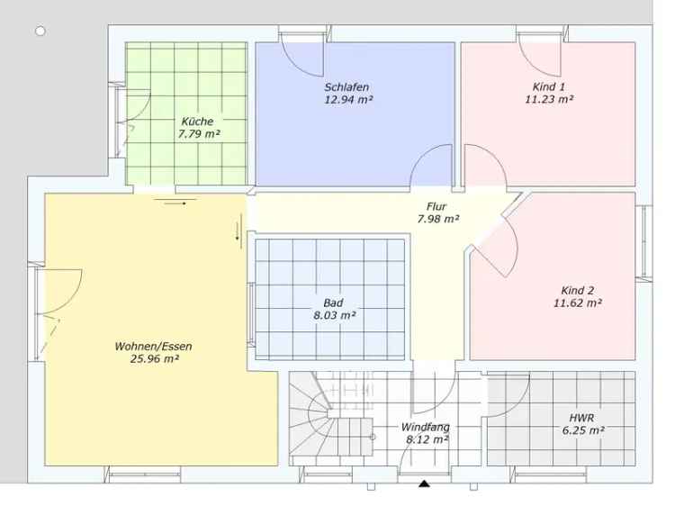 Angebot für 2 Familien – z.B. 3 Pers. + 4 Pers. – Grundriss variabel – Grdst.-Anteil Thekla inklusive