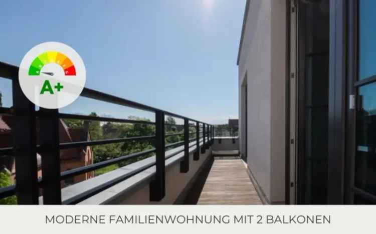 ** Moderne Wohnung über den Dächern Leipzigs | 2 moderne Bäder | 2 Terrassen | Parkett | Tiefgarage **