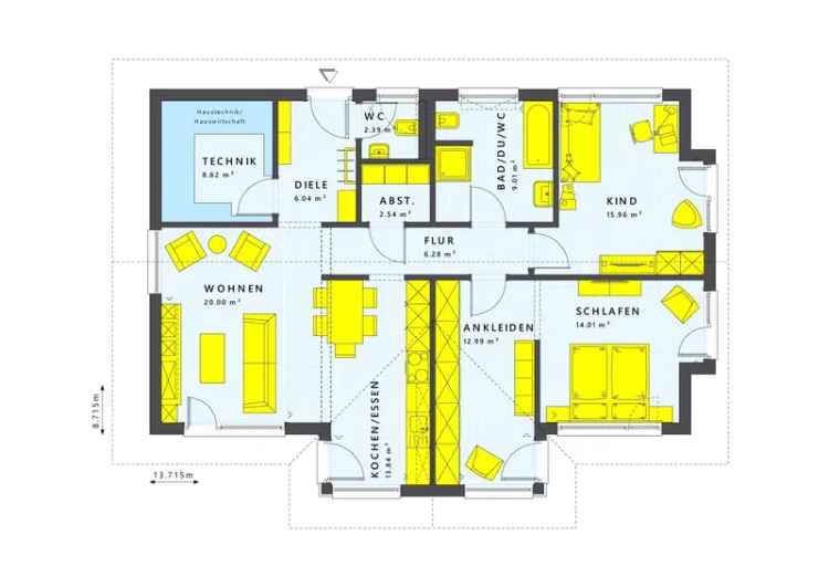 SOLUTION 101 Fertighaus 100m2 Wohnflache Paar Familie