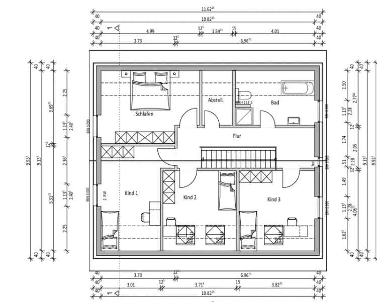 Großes Einfamilienhaus mit Garten zur individuellen Planung